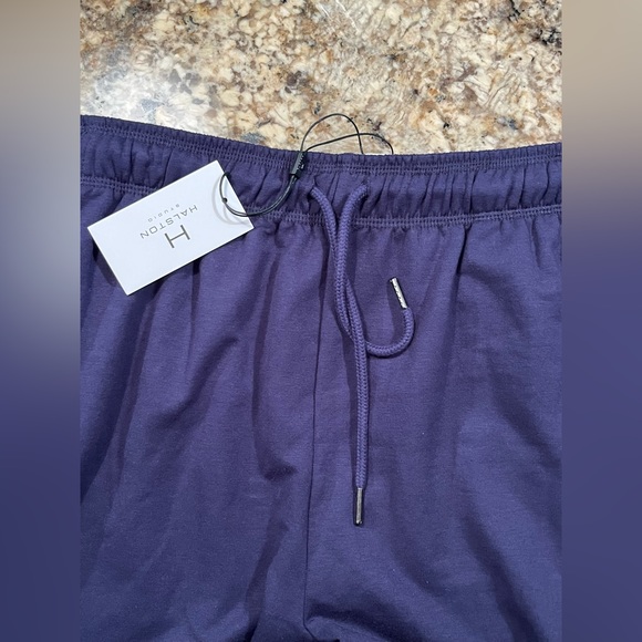 NWT Halston Studio Women’s Brushed Fleece Wide Leg Pants - Picture 6 of 9